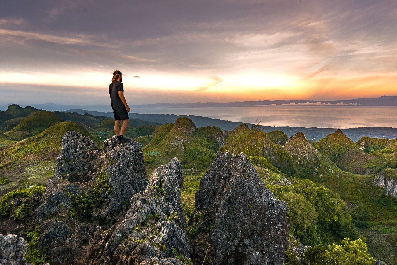 osmena peak sunset hiker cebu
